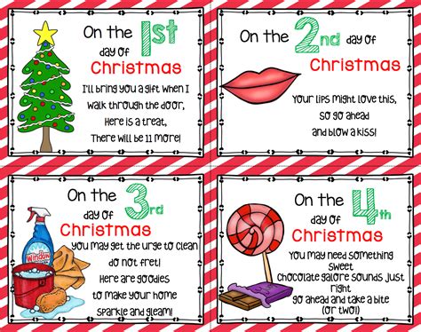 12 Days of Christmas - FREE Cards! — Keeping My Kiddo Busy | Christmas ...