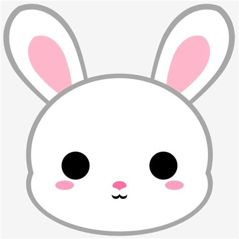 Bunny Head Clipart Transparent PNG Hd, Cartoon White Bunny Head ...