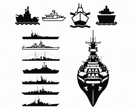 Battleship Clipart Black And White Heart