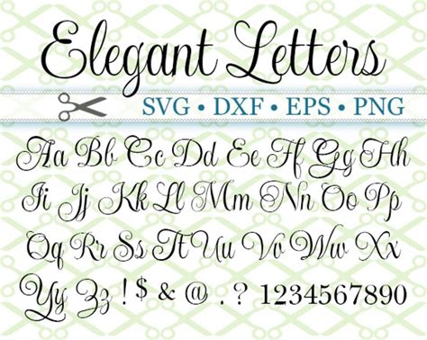 ELEGANT SCRIPT SVG FONT | Lettering alphabet, Hand lettering alphabet ...