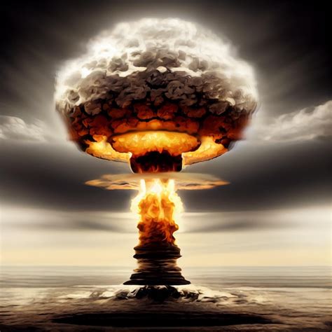 Atomic bomb. explosion, world war. apocalypse, armageddon. nuclear bomb ...