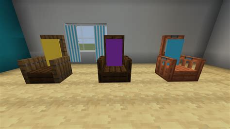 Slab and Trapdoor Seats - Minecraft Furniture