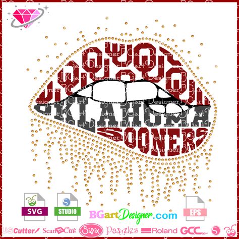 lllᐅDripping lips Oklahoma Sooners - The best cut files cricut