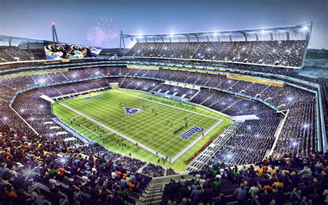 Download wallpapers 4k, Rams New Stadium, fans, New LA Stadium, full ...