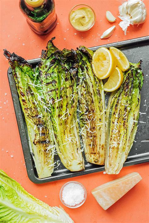 Grilled Romaine Salad with Lemon & Parmesan | Live Eat Learn