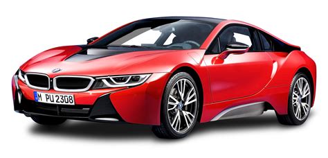 BMW i8 Protonic Red Car PNG Image