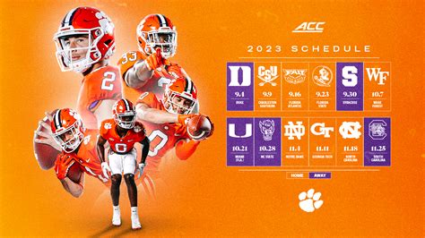 Clemson Announces 2023 Football Schedule – Clemson Tigers Official ...