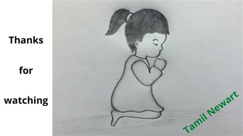 Child Praying Drawing