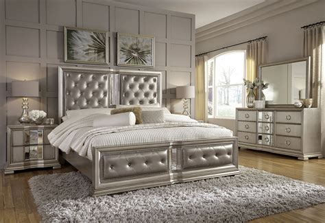 Bedroom Furniture Sets | Silver bedroom furniture, Silver bedroom ...