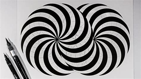 How to Draw an Impossible Endless Vortex - YouTube