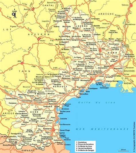 Map of Languedoc-Roussillon. #Belvedere #Quarante #Herault #Languedoc ...