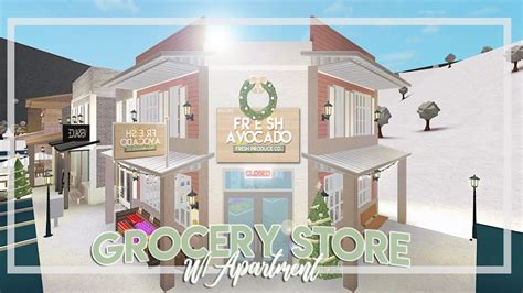 Roblox Bloxburg City Town Series Part 6 Supermarket Apartment | Images ...