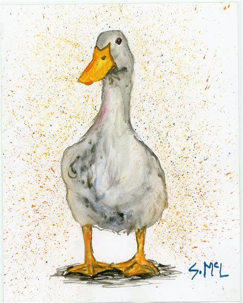 Watercolour Duck Painting. Duck Frame. Duck Print. Framed. - Etsy UK