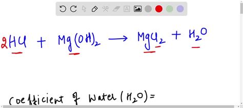 SOLVED: When hydrochloric acid reacts with magnesium hydroxide, the ...