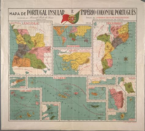 Map of Portugal Insular e Ultramarino, 1934