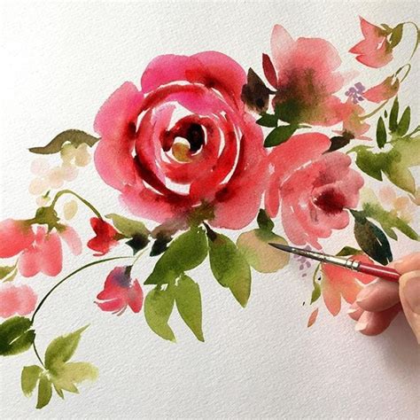 25 Beautiful Watercolor Flower Painting Ideas & Inspiration - Brighter ...