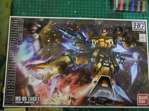 Zaku 1 Gundam thunderbolt ver. N build booster mk2, Hobbies & Toys ...