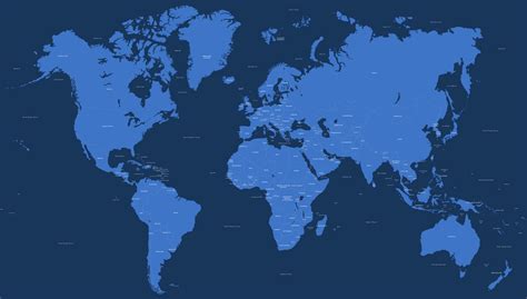 Free Editable World Map With Countries