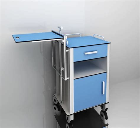 Hospital Furniture Type Hpl Laminate Bedside Cabinet With Noiseless ...