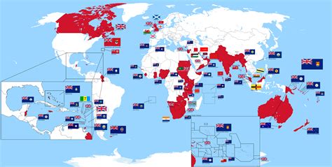 Map of the British Empire Shortly Before the Outbreak of World War II ...