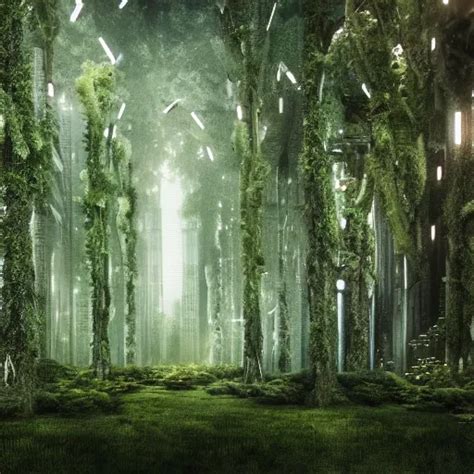 a forest surrounded by futuristic city | Stable Diffusion | OpenArt