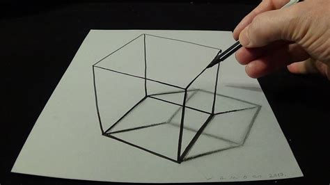 How To Draw A 3d Cube In Simple Steps (no Time Lapse) - YouTube