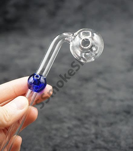 Bent Oil Burner Color Bubble Stem Glass Pipe 5.5 inches • Ssmokeshop