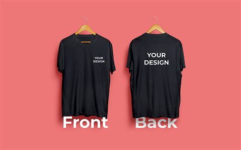 T-Shirt Mockup Design Front Back Product Mockup | canoeracing.org.uk