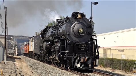 Santa Fe 3751 Steam Train to San Bernardino Railroad Days 2013 - YouTube