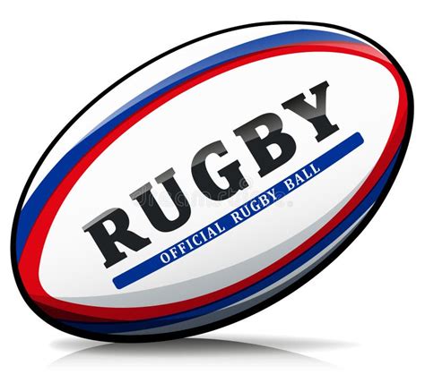 Vector Rugby Ball Isolated Illustration Stock Vector - Illustration of ...