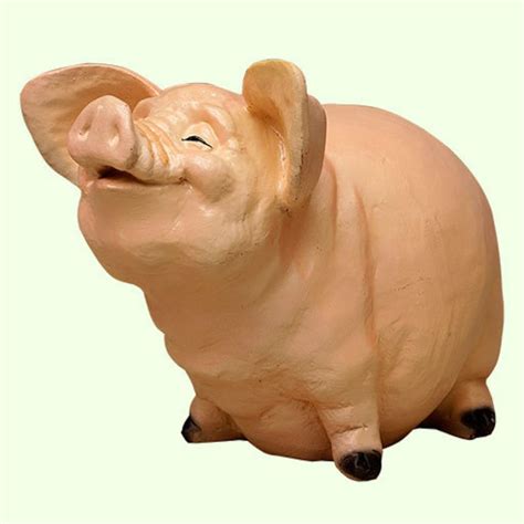 Piggy Bank Funny pig Statue money Bank Animal sculpture - Etsy