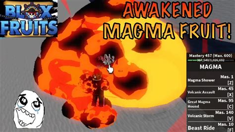 Update 15 "FULL AWAKENED MAGMA FRUIT SHOWCASE IN BLOXFRUITS - YouTube