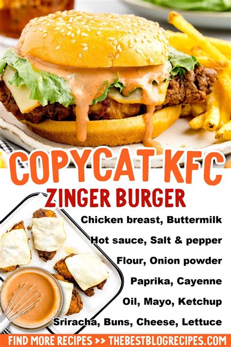 Copycat KFC Zinger Burger Recipe