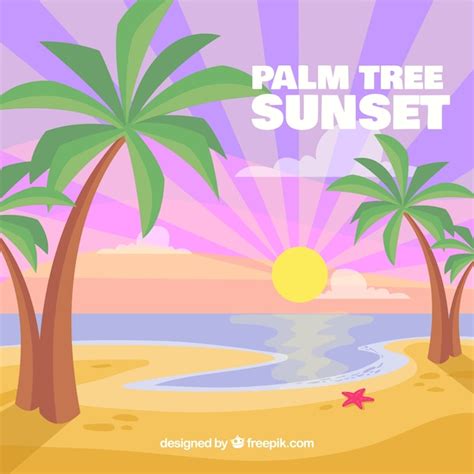 Free Vector | Beach background on a sunny day