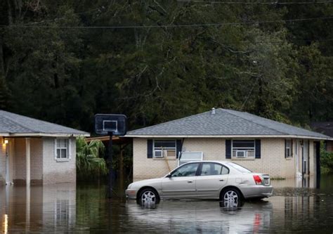 PHOTO Streets Flooded With Water In Baker Louisiana From Hurricane Delta