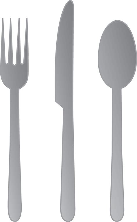 Fork Knife and Spoon - Free Clip Art