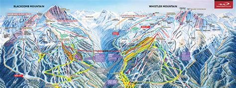 claramente Contiene parrilla whistler mountain ski map Armonioso versus ...