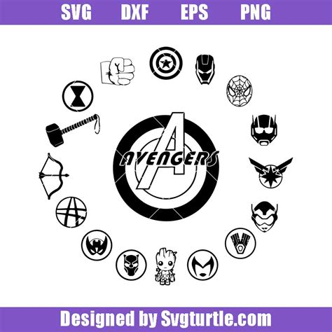 Avengers SVG - Svgturtle.com