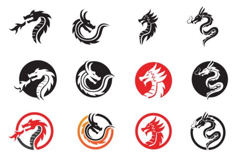 Dragon Logo and Symbol Vector Graphic by Alby No · Creative Fabrica