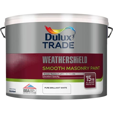 Dulux Trade Weathershield Smooth Masonry Paint Sandstone 5L ...