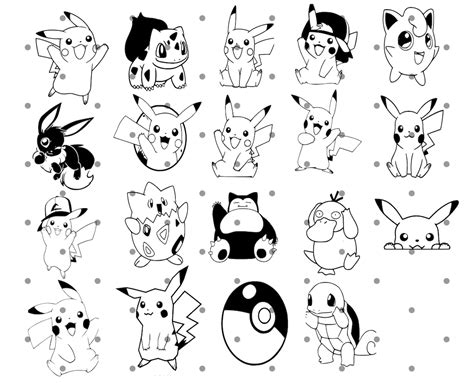 Pokemon SVG Pokemon Bundle Svg Pikachu Svg Pokemon Friends Svg - Etsy ...