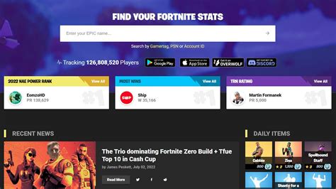 How to use Fortnite tracker to check your stats, K/D, and more