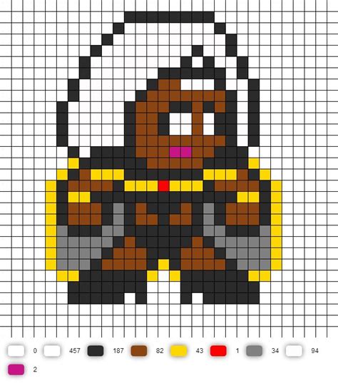 Storm Perler Bead Pattern | Easy perler bead patterns, Perler bead art ...