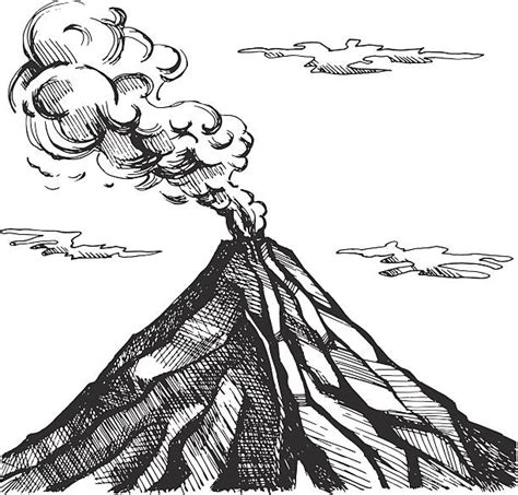 6,300+ Volcano Drawing Stock Illustrations, Royalty-Free Vector ...