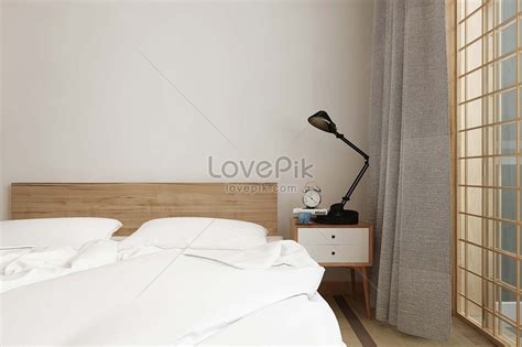 Japanese style minimalist bedroom creative image_picture free download ...