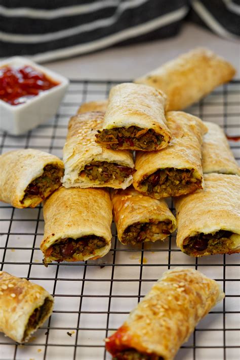 Vegan Sausage Rolls (Easy Homemade With Veg Filling)