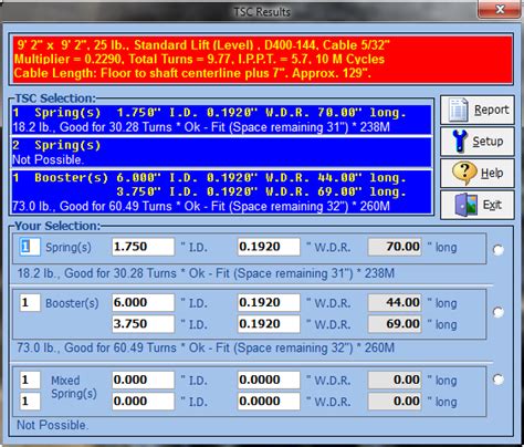 Torsion Spring Calculator for Overhead Doors – Sarotech Inc.