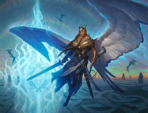 Righteous Valkyrie MtG Art from Kaldheim Set by Chris Rahn - Art of ...