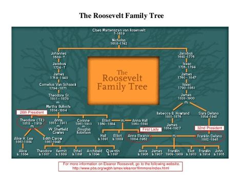 The Roosevelt Family Tree