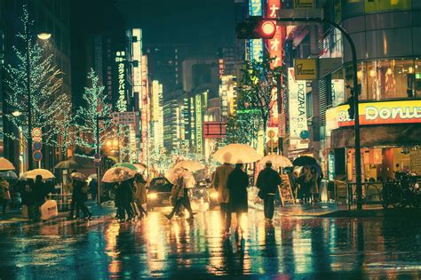 Tokyo Nights: HD Wallpaper of Urban Elegance